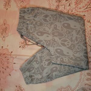 PacSun Peace Smiley Face Pants Lounge Pants House Pants (D)